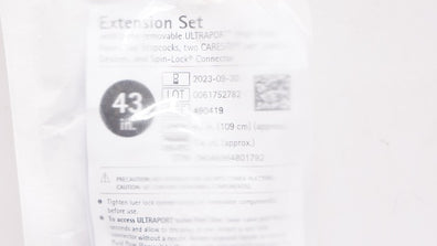 Braun 490419 Extension Set 43 inch x 7.4 mL (Approx.) (x)